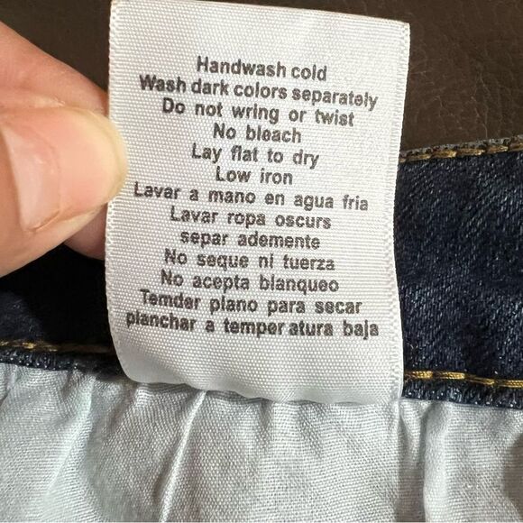 Judy Blue Relax Fit Whiskered Light Distressed Dark Blue Wash Women Jeans Sz 27 - Picture 8 of 11